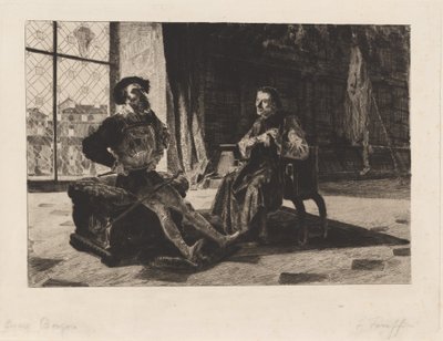 Cesare Borgia és Machiavelli alkotó: Federico Faruffini