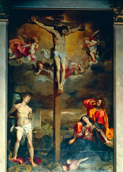 Keresztre feszítés Szűzzel és Szentekkel alkotó: Federico Fiori Barocci or Baroccio