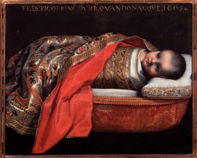 Federico Ubaldo della Rovere, Urbino hercegének (csecsemő) portréja – festmény alkotó: Federico Fiori Barocci or Baroccio
