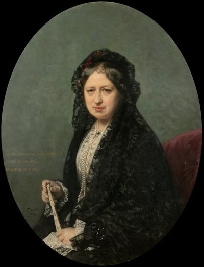 María Encarnación Cueto de Saavedra, Rivas hercegnője alkotó: Federico de Madrazo y Kuntz