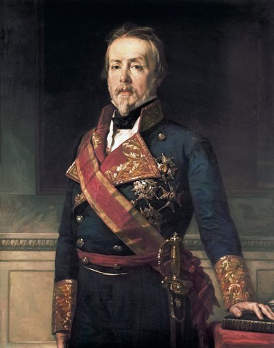 Evaristo Fernandez de San Miguel y Valledor (1785-1862), spanyol katonai nemes és politikus portréja alkotó: Federico de Madrazo y Kuntz