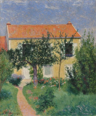 A vörös tető, 1882-83 körül (olaj, vászon) alkotó: Federigo Zandomeneghi