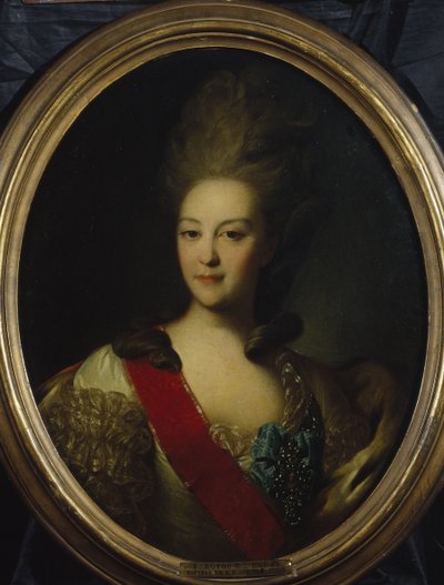 Jekaterina Nyikolajevna Orlova hivatásosnő portréja 1758-1781, p. 1779 alkotó: Fedor Stepanovich Rokotov