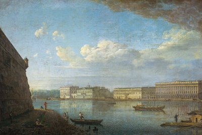 Palotatöltés a Péter és Pál erőd felől nézve, 1794 alkotó: Fedor Yakovlevich Alekseev