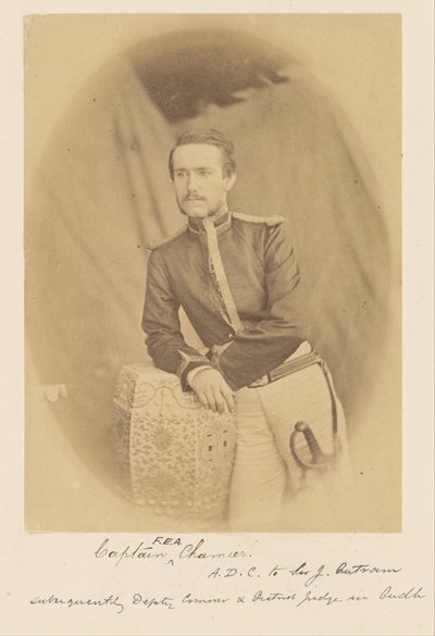 F.E.A. kapitány Chamier, A.D.C. Sir J. Outramnak, későbbi biztoshelyettesnek és kerületi bírónak Oudhban alkotó: Felice Beato