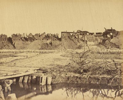 Az északi erőd külseje az angol bejárattal 1860. augusztus 21. alkotó: Felice Beato