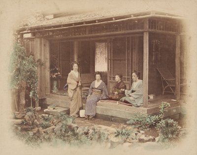 Japán nők egy magánházban alkotó: Felice Beato