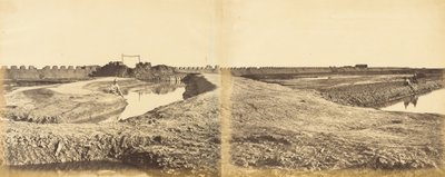 Tangkoo erőd elfoglalása után, bemutatva a francia és angol bejáratot, 1860. augusztus 10. alkotó: Felice Beato