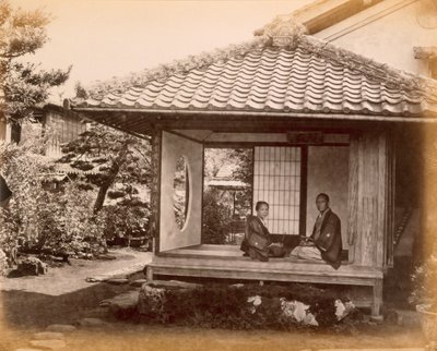 Tycoon megállóhelye a Tocaido Hasán, 1868. alkotó: Felice Beato