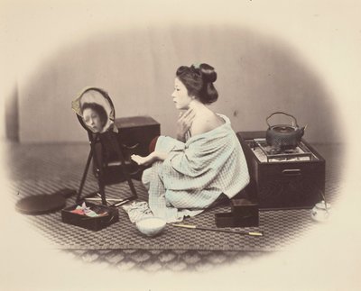 Nő toalettjénél alkotó: Felice Beato