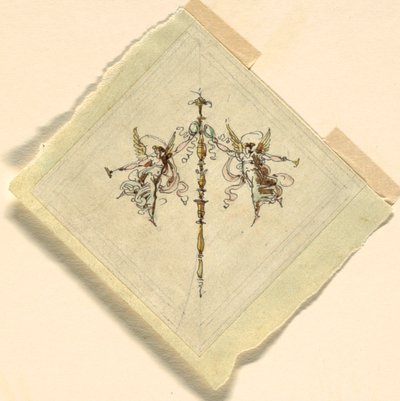 Hírnév trombitával, fogadóterem, Palazzo Quirinale, Róma alkotó: Felice Giani