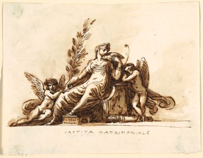Házassági tisztaság, Corneglia Csarnok, Palazzo Cavina, Faenza alkotó: Felice Giani