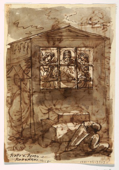 Vázlatfüzet Folio, Sixtus II pápa és diakónus alkotó: Felice Giani