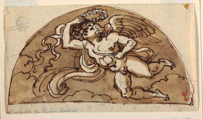 Tavasz, Lunette for Ceiling, Nyolcszögletű szoba, Palazzo Milzetti, Faenza alkotó: Felice Giani