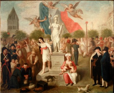 A szabadság allegóriája (festmény alkotó: Felice Guascone