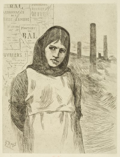 A sztrájk (A szénégető nő) alkotó: Félicien Rops