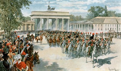 A francia hadsereg beléptetése Berlinbe alkotó: Felicien baron de Myrbach Rheinfeld