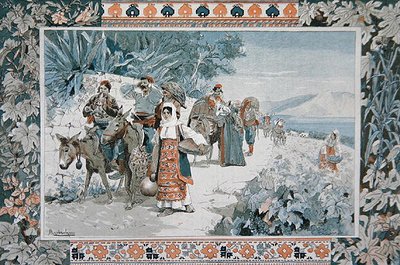 Indulás a borszüretre Dalmáciába alkotó: Felicien baron de Myrbach-Rheinfeld