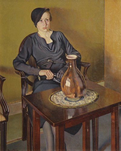 Nő vázával, 1929 körül (olaj, vászon) alkotó: Feliu Elias Bracons