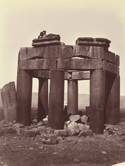 Douris kupolája a Bekaa-síkságon - Baalbek alkotó: Félix Bonfils
