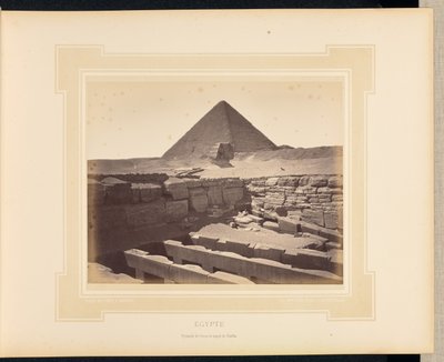 Egyiptom: Kheopsz piramisa és Chaffra temploma alkotó: Félix Bonfils