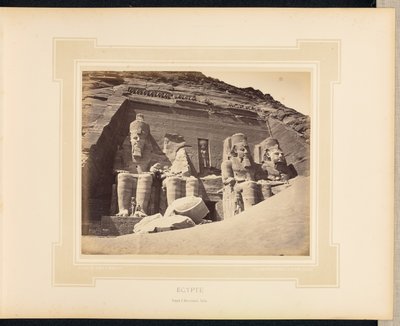 Egyiptom: Abu Szimbel temploma, Núbia alkotó: Félix Bonfils