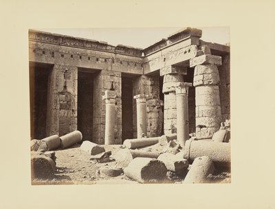 Medinet Habu, második udvar, I. Thotmesz galériája (Egyiptom) alkotó: Félix Bonfils