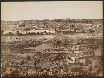 Jeruzsálem panorámája alkotó: Félix Bonfils