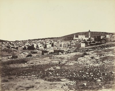 Panorámás kilátás Hebronra alkotó: Félix Bonfils