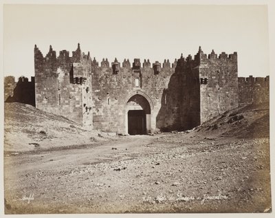 A damaszkuszi kapu Jeruzsálemben, 287. sz. alkotó: Félix Bonfils