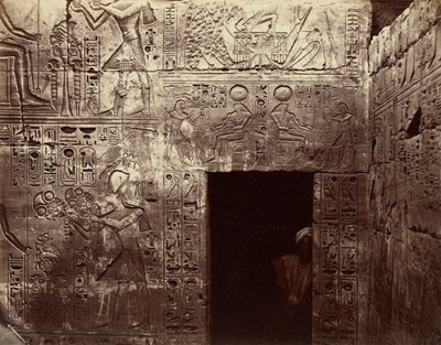 Domborművek az Amon-templomban, Karnak alkotó: Félix Bonfils