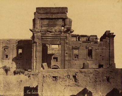 A Nap templomának maradványai Palmyrában, Szíriában alkotó: Félix Bonfils