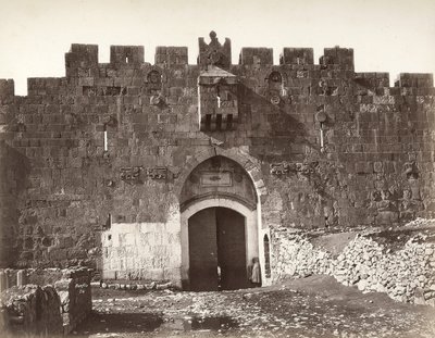 A Szent István-kapu Jeruzsálemben alkotó: Félix Bonfils