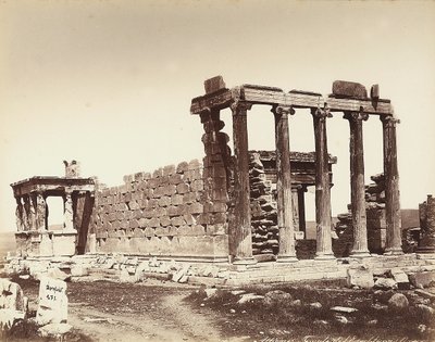 Eretheion temploma az athéni Akropoliszon alkotó: Félix Bonfils