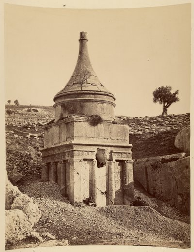 Absolon sírja, Palesztina alkotó: Félix Bonfils