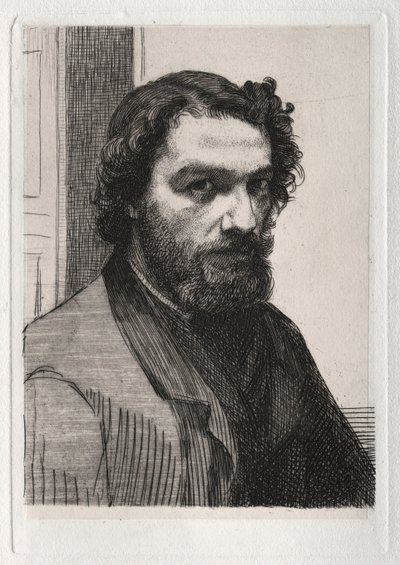 Alphonse Legros, 1861, nyomtatva 1875. alkotó: Felix Bracquemond