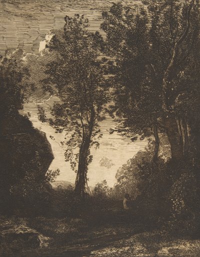 Naplemente, 1858. alkotó: Felix Bracquemond