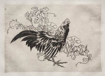 Vacsora felszolgálás Rousseau felszolgálás: Kakas és reggeli dicsőség sz. 1866. 25. alkotó: Felix Bracquemond