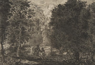 A láng közel van a tűzhöz, körülbelül 1853-5. alkotó: Felix Bracquemond