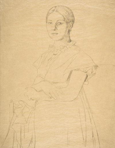 Madame Granger, Ingres nyomán, 1867. alkotó: Felix Bracquemond