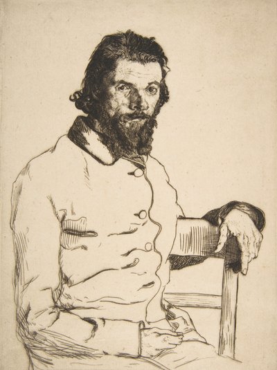 Charles Meryon portréja, 1853. alkotó: Felix Bracquemond