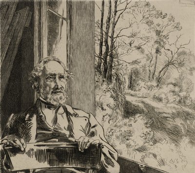 Jacob Meyer-Heine portréja alkotó: Felix Bracquemond