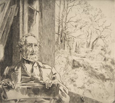 Meyer-Heine portréja, 1872. alkotó: Felix Bracquemond