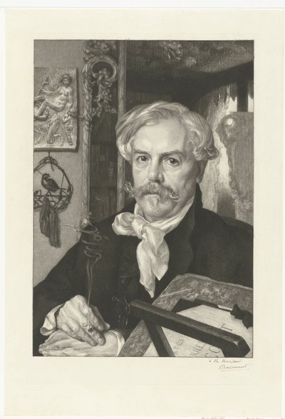Edmond de Goncourt szerző portréja Edmond de Goncourt portréja alkotó: Felix Bracquemond