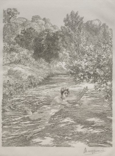 A fürdőző alkotó: Felix Bracquemond
