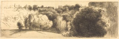 A Bellevue-ba vezető út alkotó: Felix Bracquemond