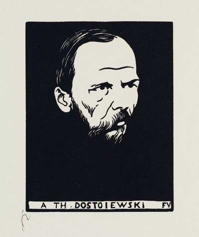 A Th. Dostoiewski, 1895 alkotó: Felix Edouard Vallotton