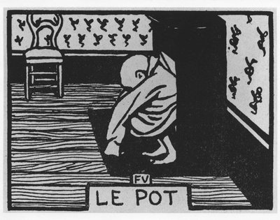 Carrot Poil: ""the pot"", Jules Renard, illusztráció: Felix Vallotton, szerk. Flammarion. alkotó: Felix Edouard Vallotton