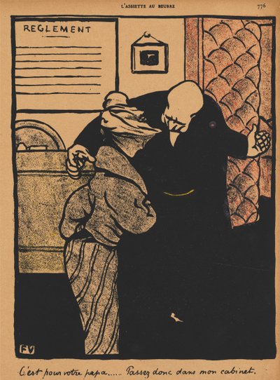 Bűnök és büntetések XIX, 776: Az apádról szól, 1872. alkotó: Felix Edouard Vallotton