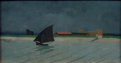 A Szajna torkolata (tengeri tájkép) alkotó: Felix Edouard Vallotton